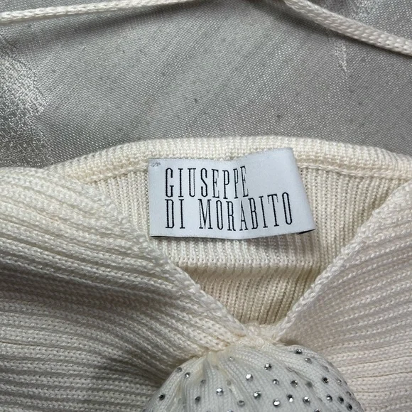 GIUSEPPE DI MORABITO | Side Cut-out Midi Skirt and Bralette in Milk White - Picture 4 of 11